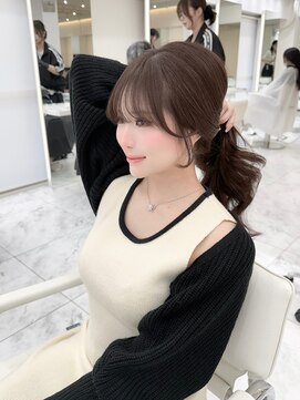 ルル(Lulu) 梅田/ブラウン/ベージュ/レイヤー/前髪カット/縮毛矯正/髪質改善