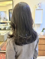 ヘアーアイスカルテット(HAIR ICI QUARTET)&nbsp;ブリーチなしカラー◎ラベンダーグレージュ春カラーロング艶髪