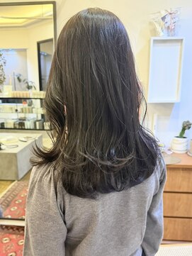 ヘアーアイスカルテット(HAIR ICI QUARTET) ブリーチなしカラー◎ラベンダーグレージュ春カラーロング艶髪