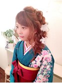 お洒落編み込み♪ルーズサイドアップ