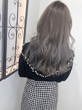 アヴァンス なかもず店(AVANCE.) バレイヤージュ×ペールグレージュ×オリージュ×ハイライト