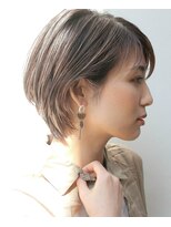 トルネード(TORNADO)&nbsp;外国人風パーマハイライトショートボブ  グレージュ