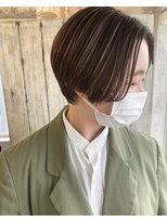 ヘアスタジオニコ(hair studio nico...) highlight handsome short