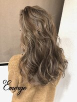 エマージュ 上野御徒町(Emerge)&nbsp;アッシュブラウン毛先パーマネオウルフ[上野,上野,上野,上野駅]