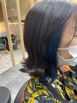 アンジェリカ 鹿児島中央タワー店(ANGELICA)&nbsp;【武石】イヤリングカラー×ネイビーブルー