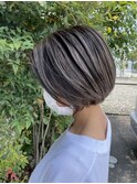 艶髪大人女性白髪ぼかしハイライト＋オージュアトリートメント