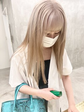 スー 渋谷(suu) ハイトーンホワイトベージュグレージュケアブリーチ