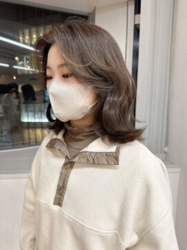 ミョンシル フェイスレイヤー/ブリーチなしミルクティーグレージュ