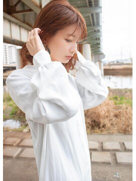 ジーテ 渋谷(gite) アプリコットベージュボブ/渋谷/髪質改善