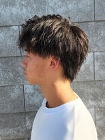 ニアウ 伊勢崎連取店(Niau)&nbsp;ショートウルフアップバングソフトツイストスパイラルパーマ