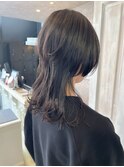 福山人気ロングウルフマッシュウルフ顔まわりレイヤー20代30代夏