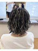 メンズメッシュパーマ×ミディアムウルフ/名古屋/マンバン/名駅