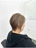 マイナス5歳見え脱白髪染めショートボブ