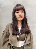 ツヤ感と透明感の両立 チョコレートブラウン 顔まわりレイヤー