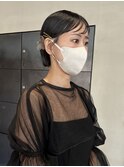 大人気ボブアレンジ20代30代◎結婚式成人式卒業式タイト/今枝