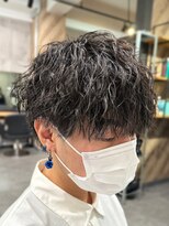 ビカムメンズヘアー 栄店(become men's hair)&nbsp;刈り上げない縦落ちパーマ/ツイストスパイラル/名古屋/栄/メンズ