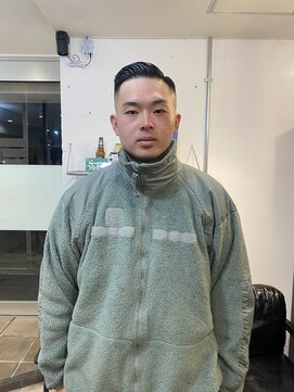 グッドプレイスアンドシング(Good Place&thing) メンズ刈り上げ短髪七三分けスキンフェードバーバー