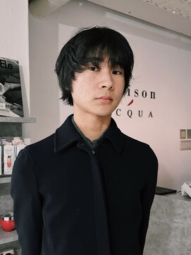 メゾンアクア 表参道(Maison ACQUA) =メンズボブ/スパイキーショート/シャドウパーマ／MEN’S HAIR