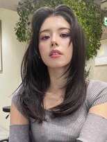 メゾンドイギー(MAISON de IGGY)&nbsp;ミディアム暗めカラー小顔黒髪