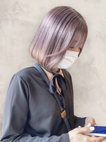 ヘアープロデュース ラピセット 松山(Lapset)&nbsp;20代30代40代ストレートアッシュパープルシルバーラベンダー