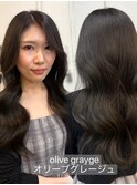 オリーブグレージュ×低めレイヤー◎佐藤