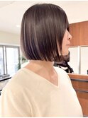 ハイライトバレイヤージュダブルカラーショートカット