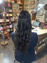 バイブアンドアネックス(VIBE & ANNEX)&nbsp;フラワーハーフアップ