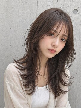 ピース バイ シータ(PEACE by CITA) 抜け感ハイレイヤーロング×チョコレートブラウン20代30代40代