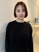 アクシス 栄店(`AXIS)&nbsp;馬渕ミルクティーブロンド/ダークブルー/デジタルパーマ/栄