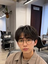 Men's LOOPA【メンズルーパ】三宮/元町/メンズパーマ/曲がる縮毛矯正/眉毛カット&nbsp;マッシュ/メンズショート/ツーブロック/黒髪/神戸/三宮