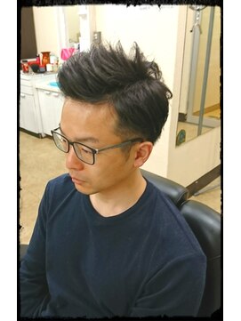 ヘアサロンセンス 七三ツウブロックスタイル