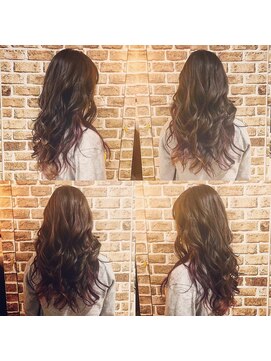 ディアー 生駒店(Dear) ピンクインナーカラーグラデーション