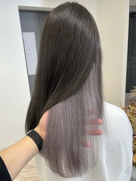 ルーブ トウキョウ(Loob. TOKYO) ラベンダーグレージュ.インナーカラー【池袋ケアブリーチ】