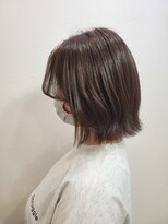 フゥカ 売市店(fuka)&nbsp;切りっぱなしボブ×八戸韓国人風スタイル