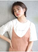 Aラインの切りっぱなしボブ