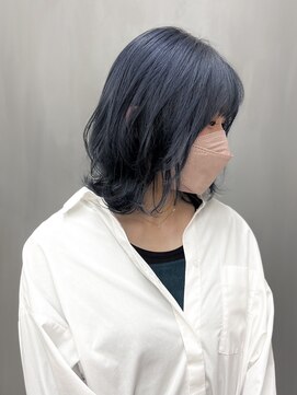 ラポールヘアー(rapport hair) blue Black color*