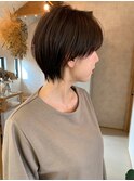 大人きれい丸みショートボブ耳掛け小顔すっきり襟足再現性◎