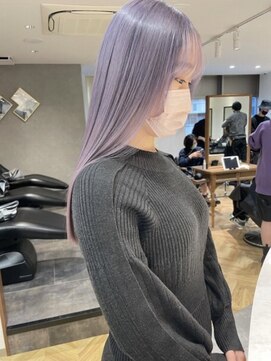 レーヴバイロンド 仙台(Reve by Lond) 韓国仙台ブリーチ髪質改善前髪インナーカラーレイヤーカット黒髪