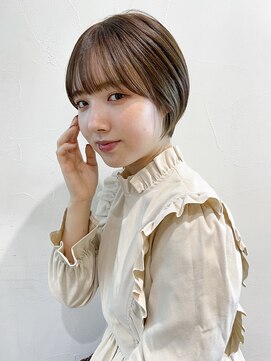 アルバム 新宿(ALBUM SHINJUKU) 丸みショート_グレージュカラー_39048