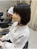 韓国風ボブ髪質改善スクールカット切りっぱなしボブ
