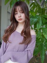 アンジェリカ 広島駅前店(ANGELICA)&nbsp;ヌーディベージュ×韓国風くびれヘア