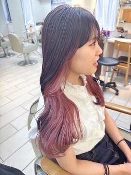 テトラ バイ ネオリーブ 横浜西口店(tetra by neolive) ラベンダーグレージュ×ペールピンク**