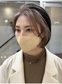 インナーカラーベージュカラーイヤリングカラーハイトーンカラー