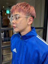 ヴヴ(Bub)&nbsp;pink ash/ツーブロック　メンズショート　透明感カラー