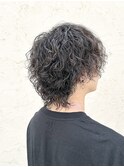 メンズウルフ×ツイストスパイラルパーマ