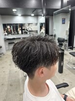 【束感ニュアンスパーマ】ナチュラル刈り上げマッシュ