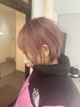 ナンバー 竪町(number+) 20代30代大人可愛いシアーピンク透明感艶ストレート