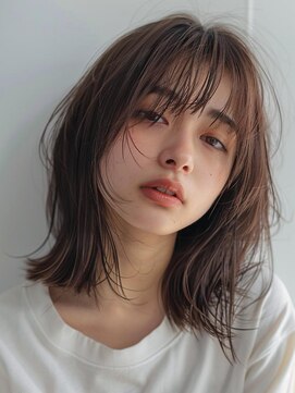 レヴ 草加店(LEV.) イメチェン外ハネボブワイドバングブルーブラック