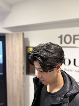 プラウド(PROUD) ビジネスメンズショートリクルート七三かき上げヘアツーブロック