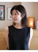 ミディアムパーマスタイル